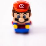 constructed toy against white backdrop