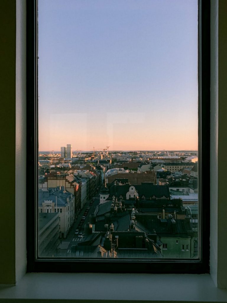 window view of city